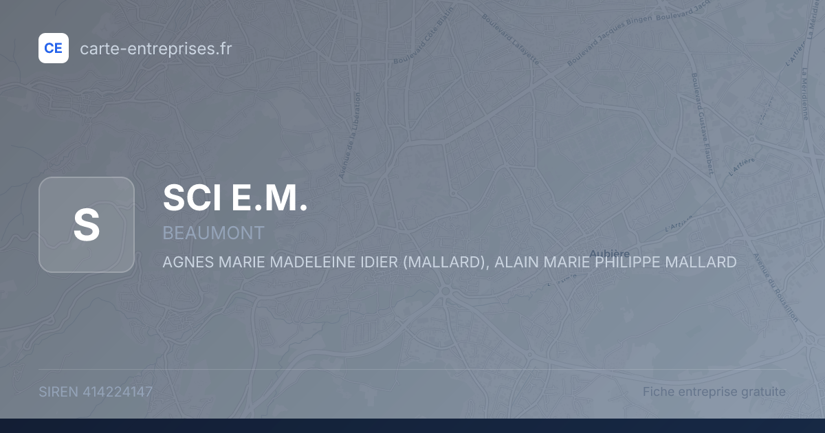 SCI  E.M. — 414224147 — fiche entreprise