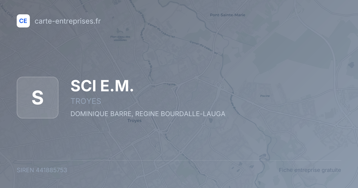 SCI E.M. — 441885753 — fiche entreprise