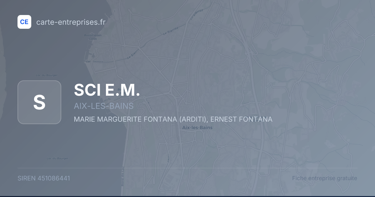SCI E.M. — 451086441 — fiche entreprise