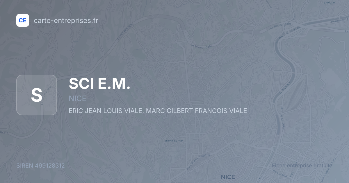 SCI E.M. — 499128312 — fiche entreprise
