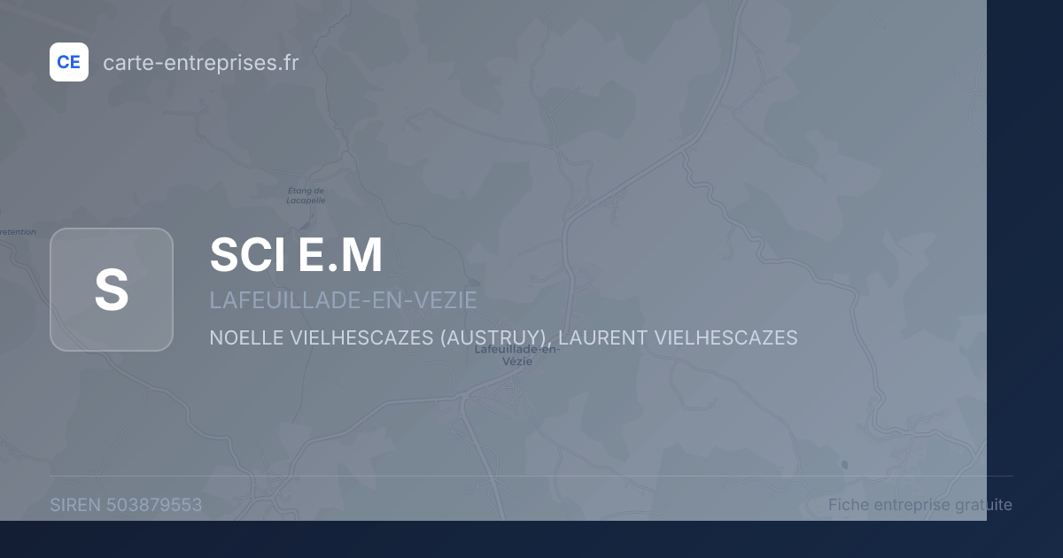 SCI E.M — 503879553 — fiche entreprise