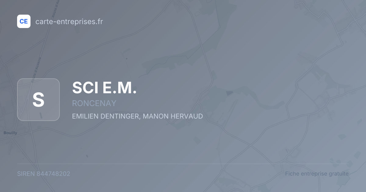 SCI E.M. — 844748202 — fiche entreprise