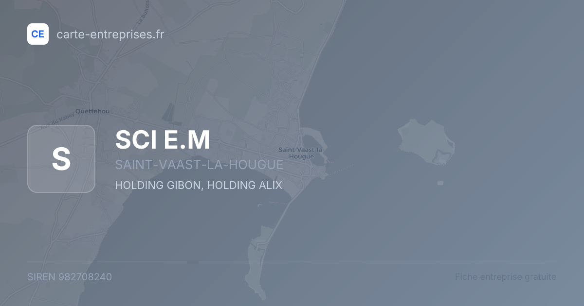 SCI E.M — 982708240 — fiche entreprise