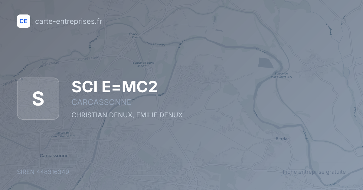 SCI E=MC2 — 448316349 — fiche entreprise