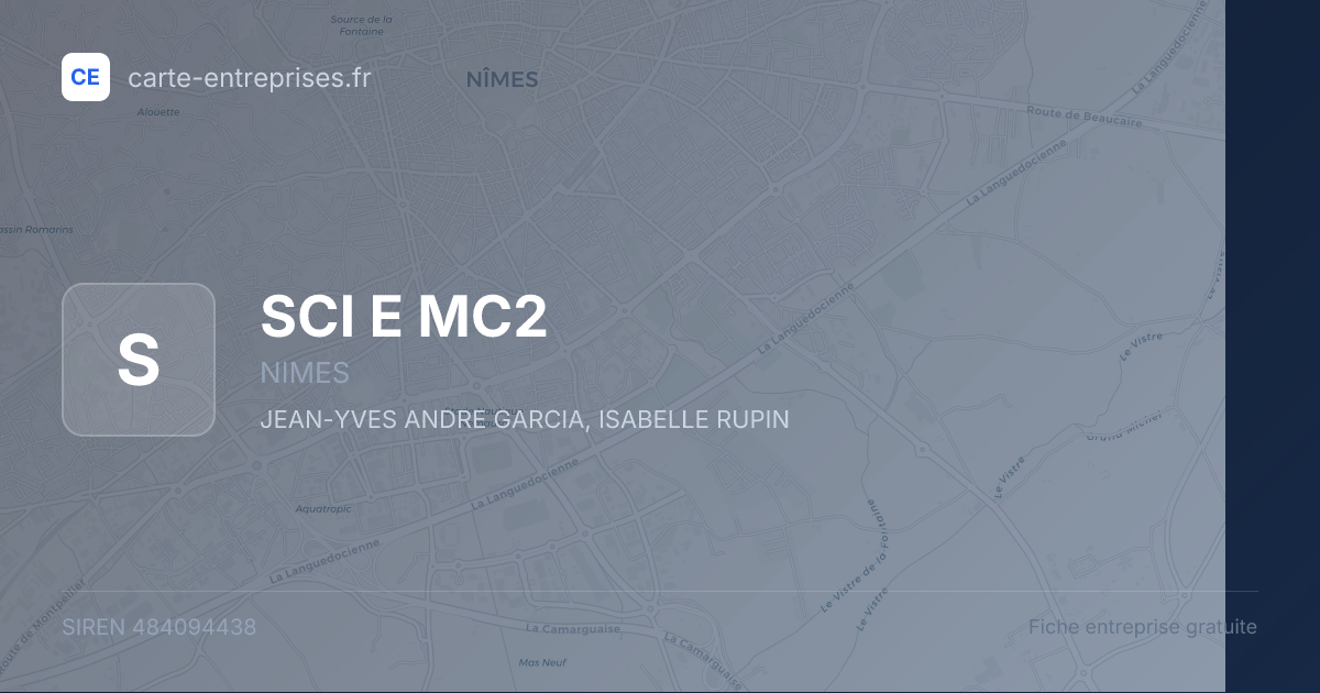 SCI E  MC2 — 484094438 — fiche entreprise