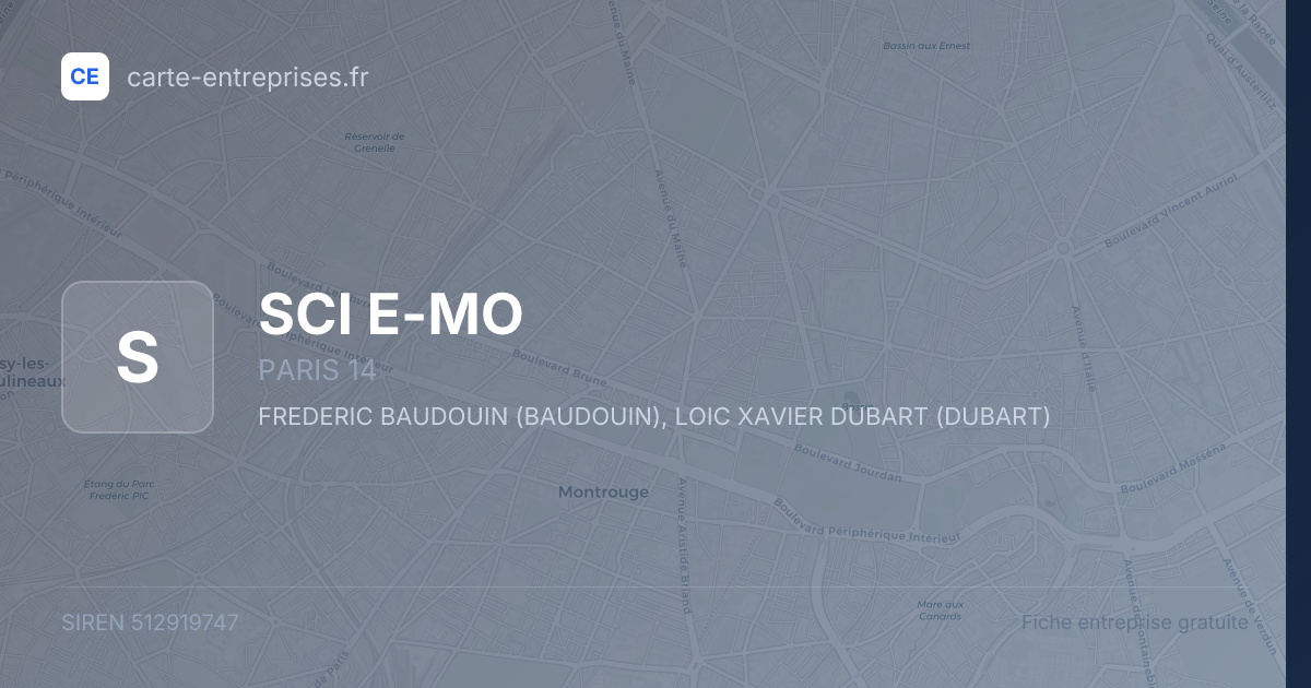 SCI E-MO — 512919747 — fiche entreprise