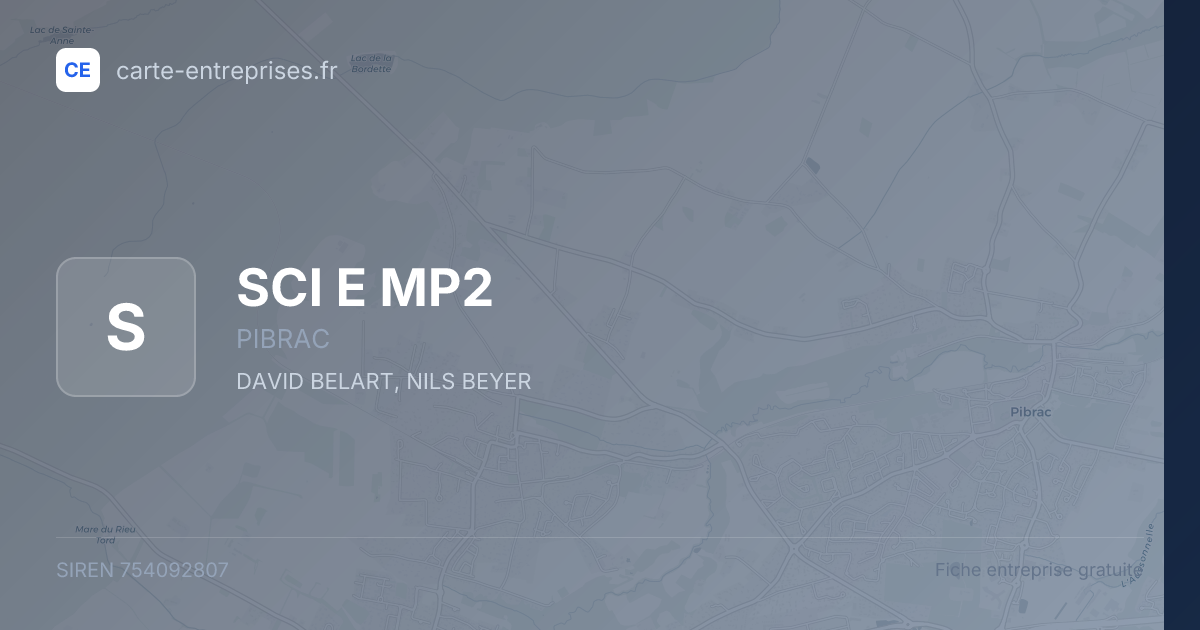 SCI E MP2 — 754092807 — fiche entreprise