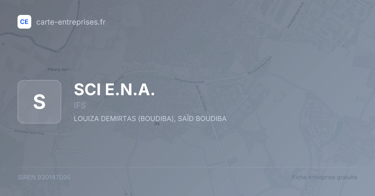 SCI E.N.A. — 930147095 — fiche entreprise