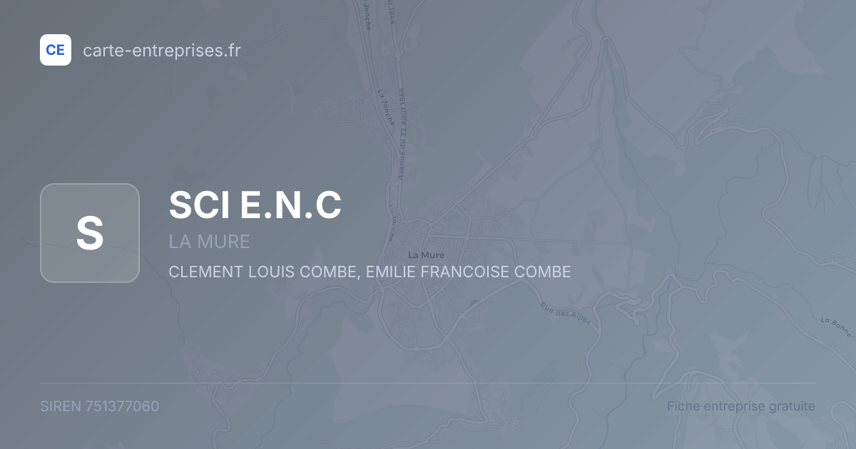 SCI E.N.C — 751377060 — fiche entreprise
