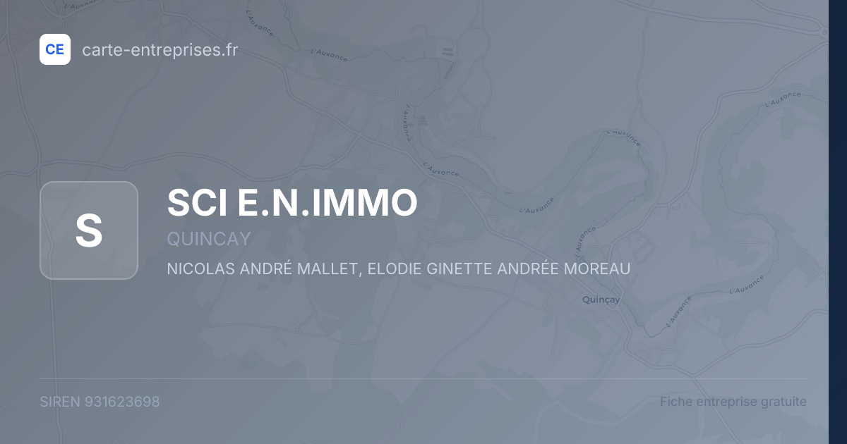 SCI E.N.IMMO — 931623698 — fiche entreprise