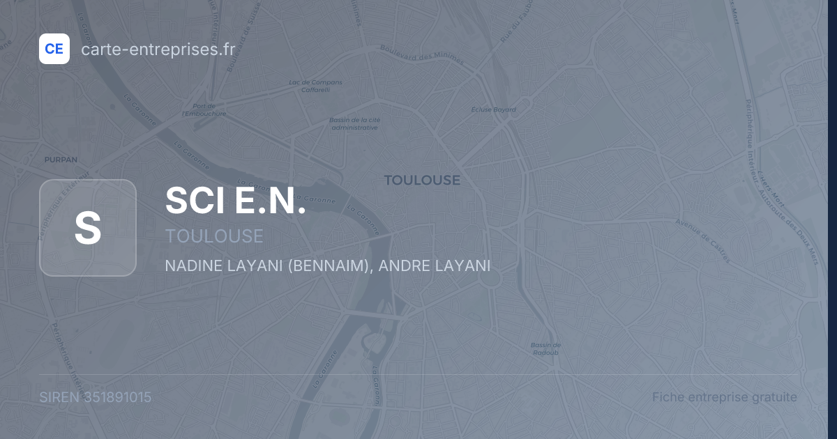 SCI E.N. — 351891015 — fiche entreprise