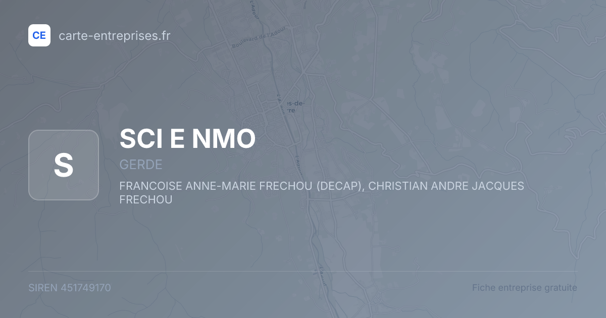 SCI E NMO — 451749170 — fiche entreprise