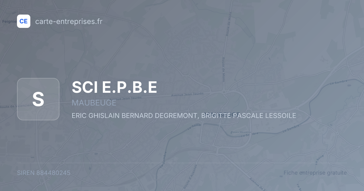 SCI E.P.B.E — 884480245 — fiche entreprise