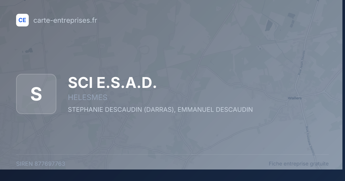 SCI E.S.A.D. — 877697763 — fiche entreprise