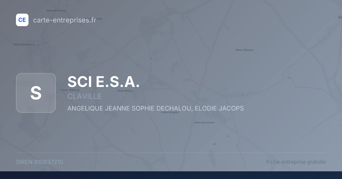 SCI E.S.A. — 910837210 — fiche entreprise