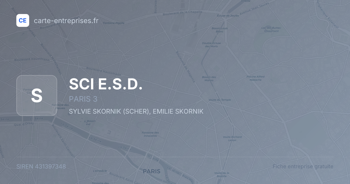 SCI E.S.D. — 431397348 — fiche entreprise