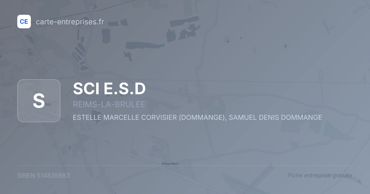 SCI E.S.D — 514835883 — fiche entreprise