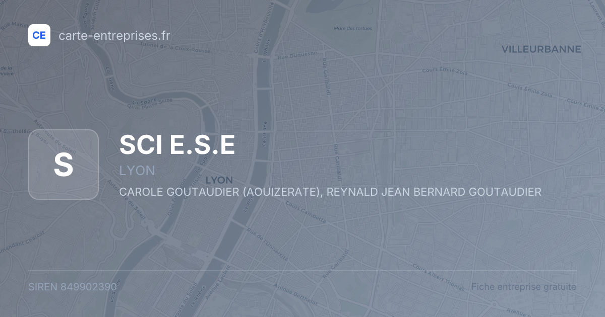 SCI E.S.E — 849902390 — fiche entreprise