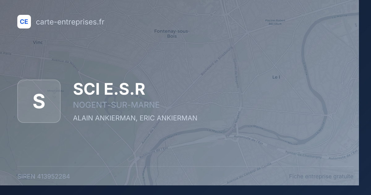 SCI E.S.R — 413952284 — fiche entreprise