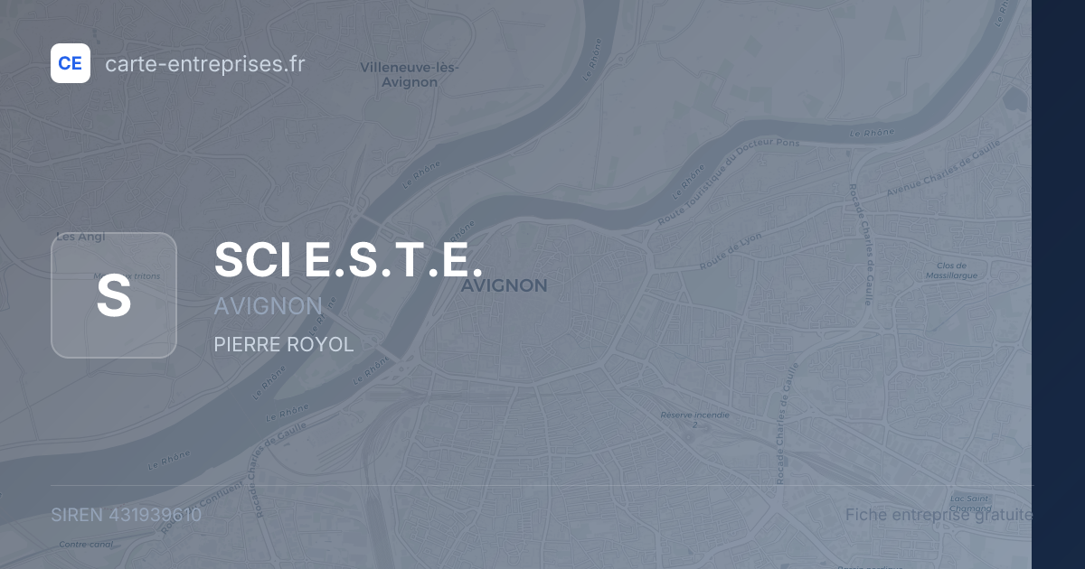 SCI E.S.T.E. — 431939610 — fiche entreprise