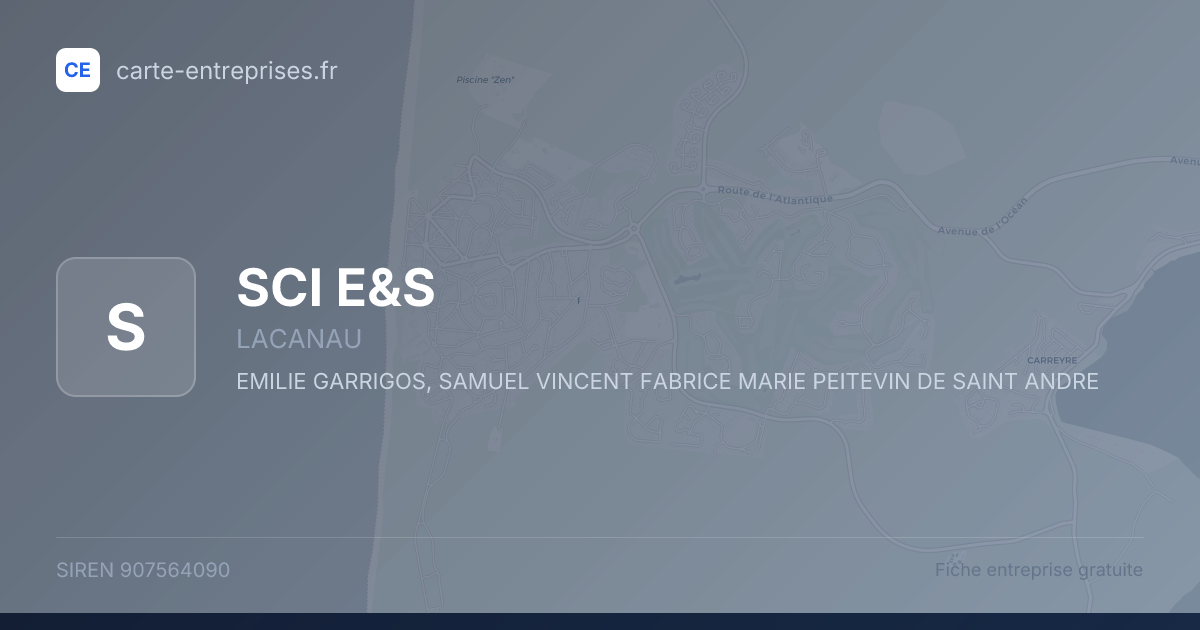 SCI E&S — 907564090 — fiche entreprise