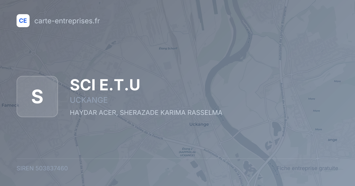 SCI E.T.U — 503837460 — fiche entreprise