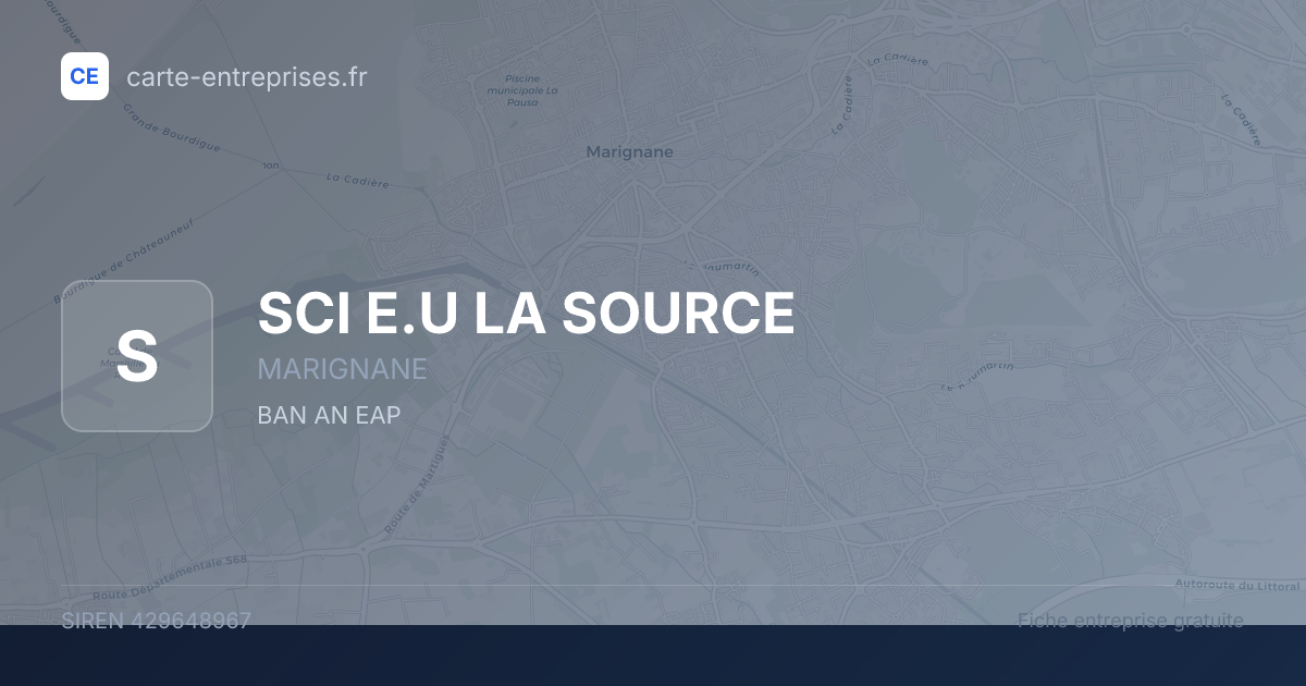 SCI E.U LA SOURCE — 429648967 — fiche entreprise