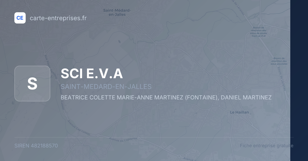 SCI E.V.A — 482188570 — fiche entreprise