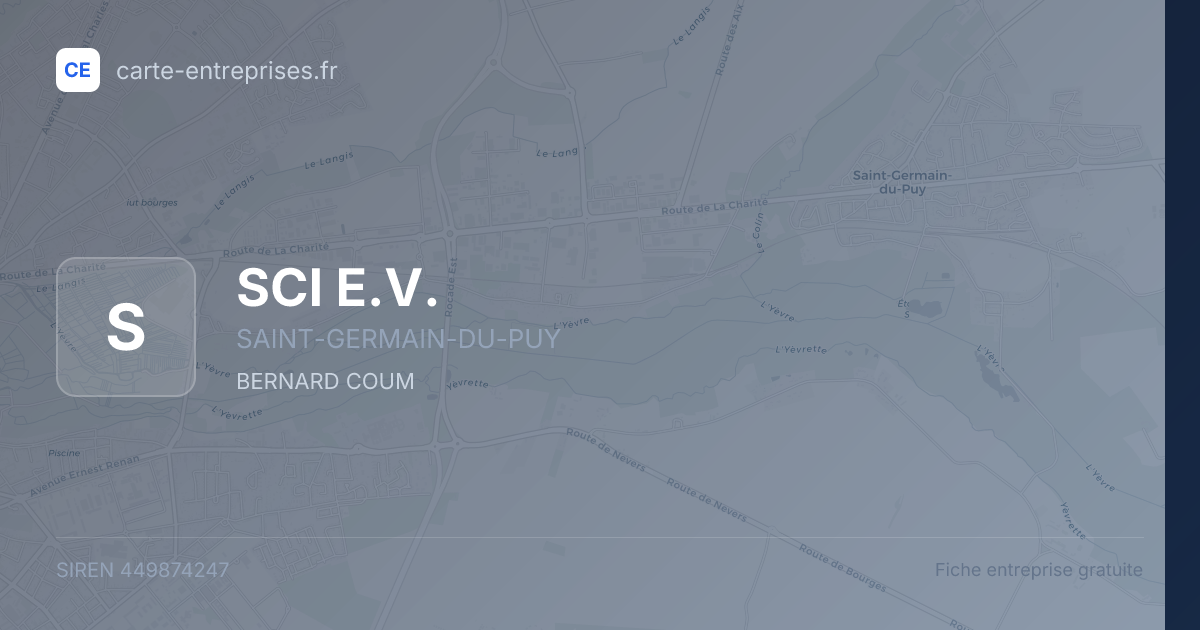 SCI E.V. — 449874247 — fiche entreprise