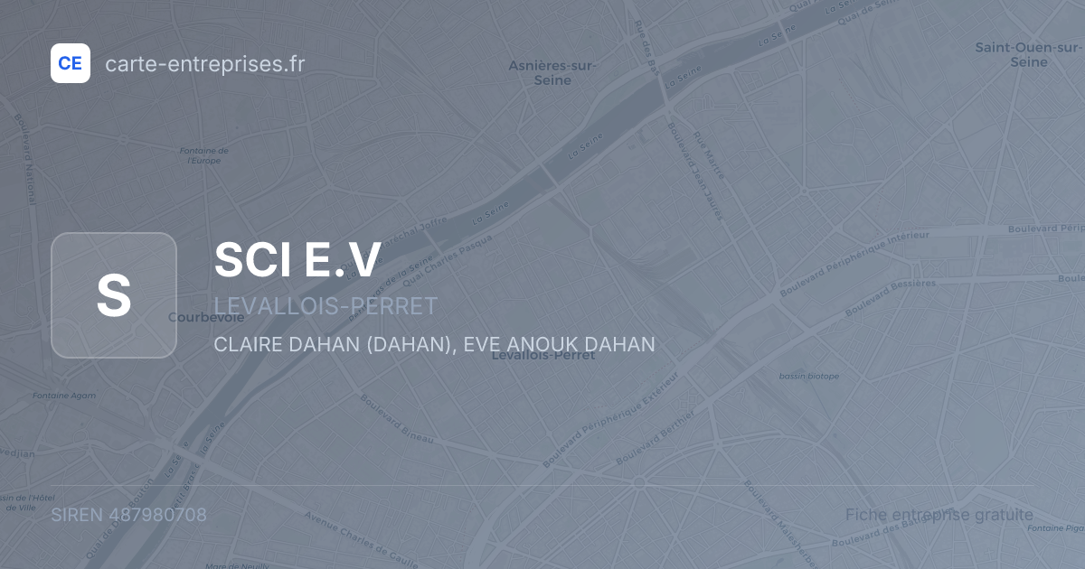 SCI E.V — 487980708 — fiche entreprise