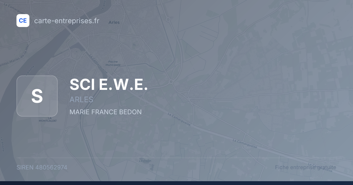 SCI E.W.E. — 480562974 — fiche entreprise