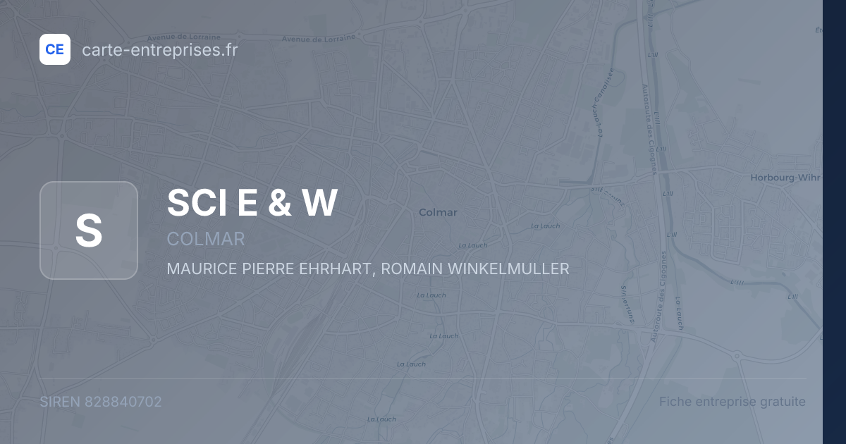 SCI E & W — 828840702 — fiche entreprise