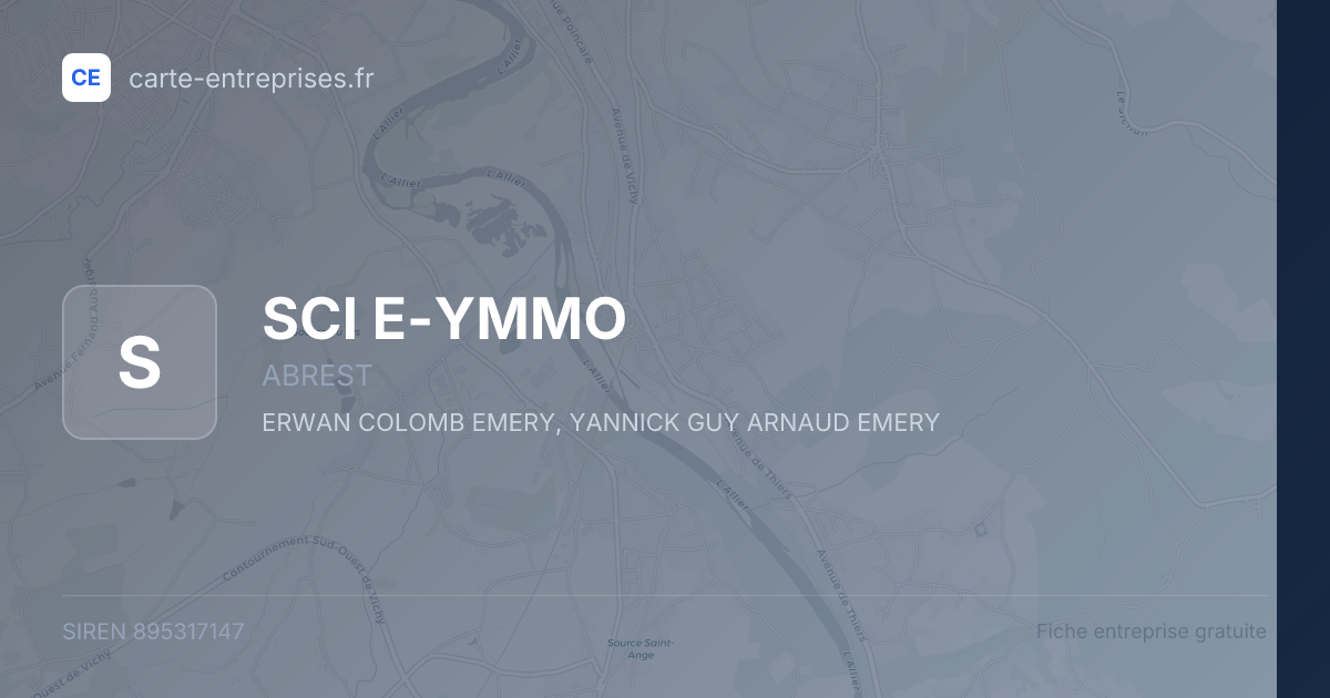SCI E-YMMO — 895317147 — fiche entreprise
