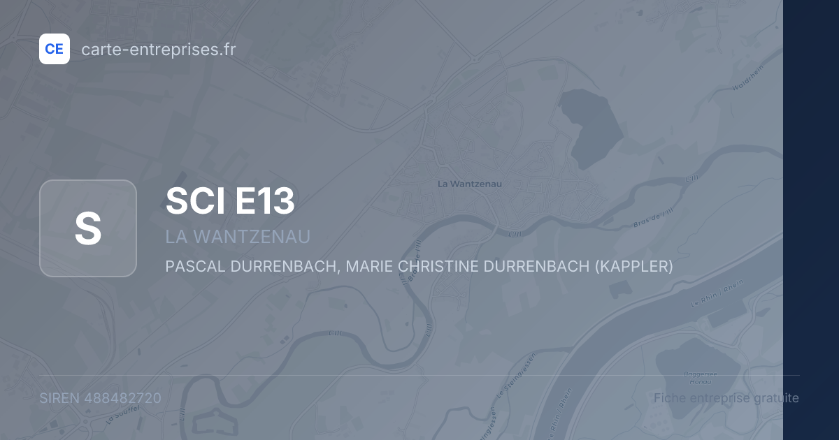 SCI E13 — 488482720 — fiche entreprise