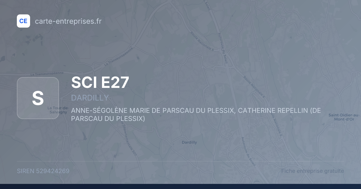 SCI E27 — 529424269 — fiche entreprise