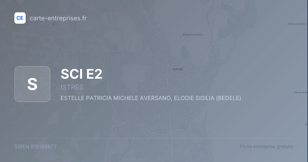 SCI E2 — 818166977 — fiche entreprise