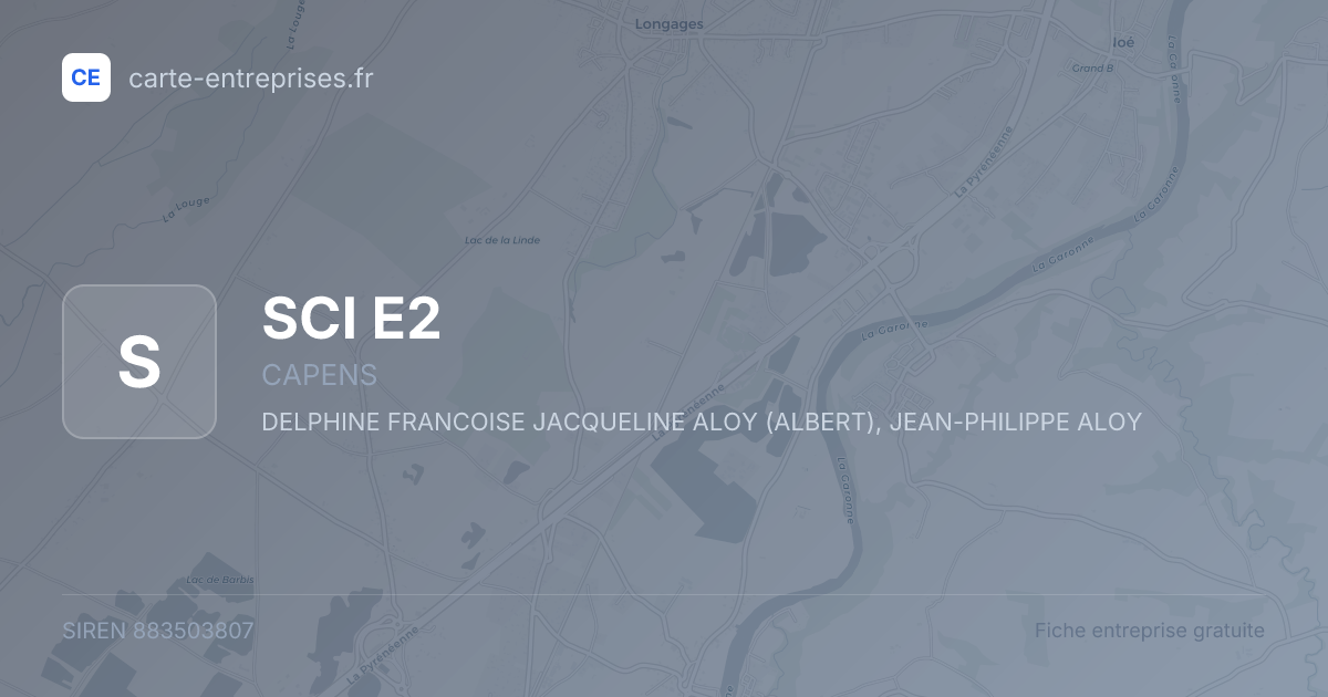 SCI E2 — 883503807 — fiche entreprise