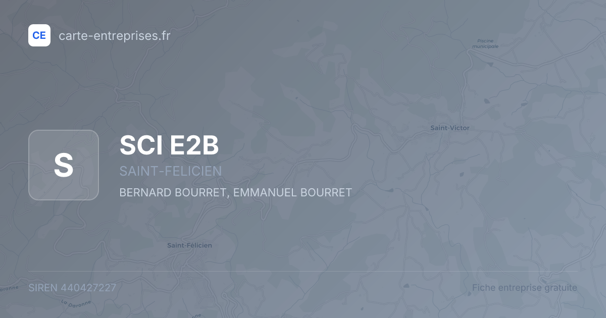 SCI E2B — 440427227 — fiche entreprise