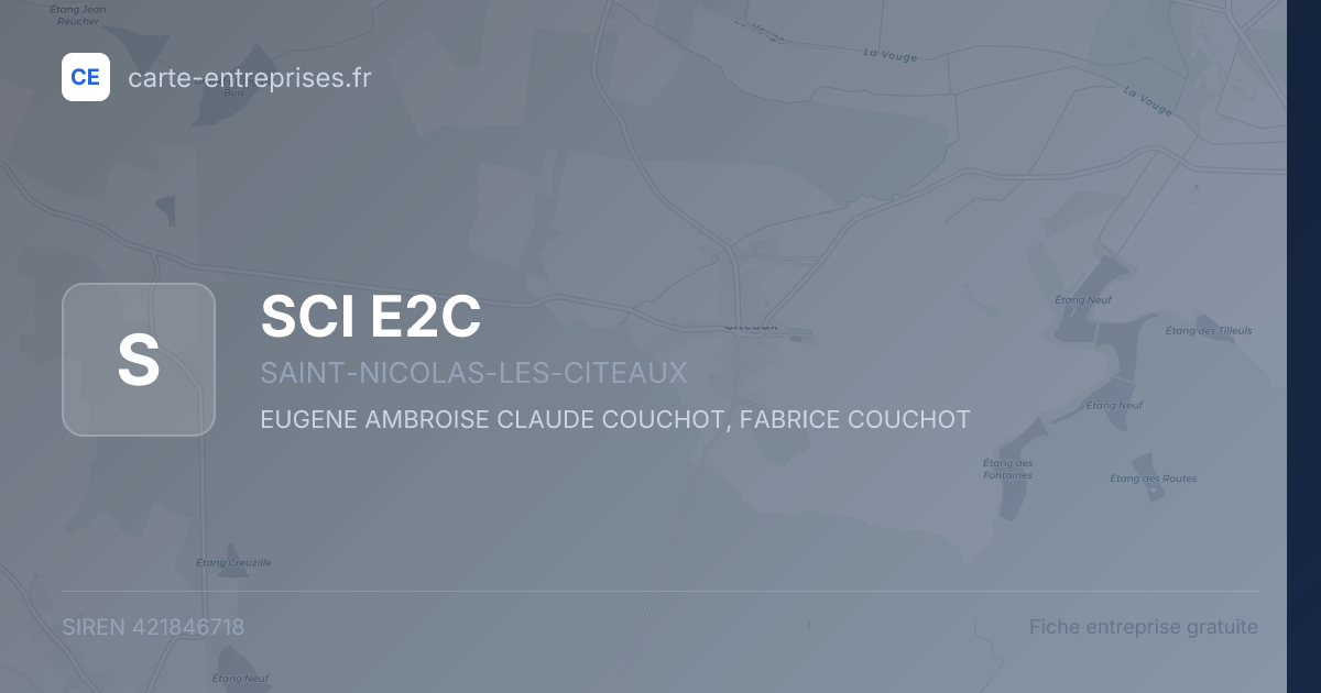 SCI E2C — 421846718 — fiche entreprise