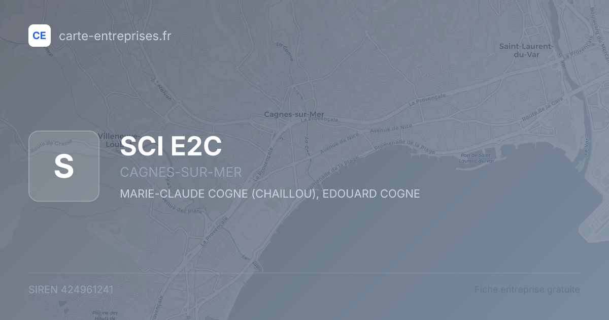 SCI E2C — 424961241 — fiche entreprise