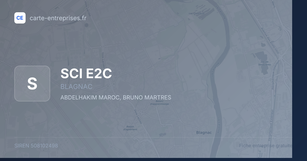 SCI E2C — 508102498 — fiche entreprise
