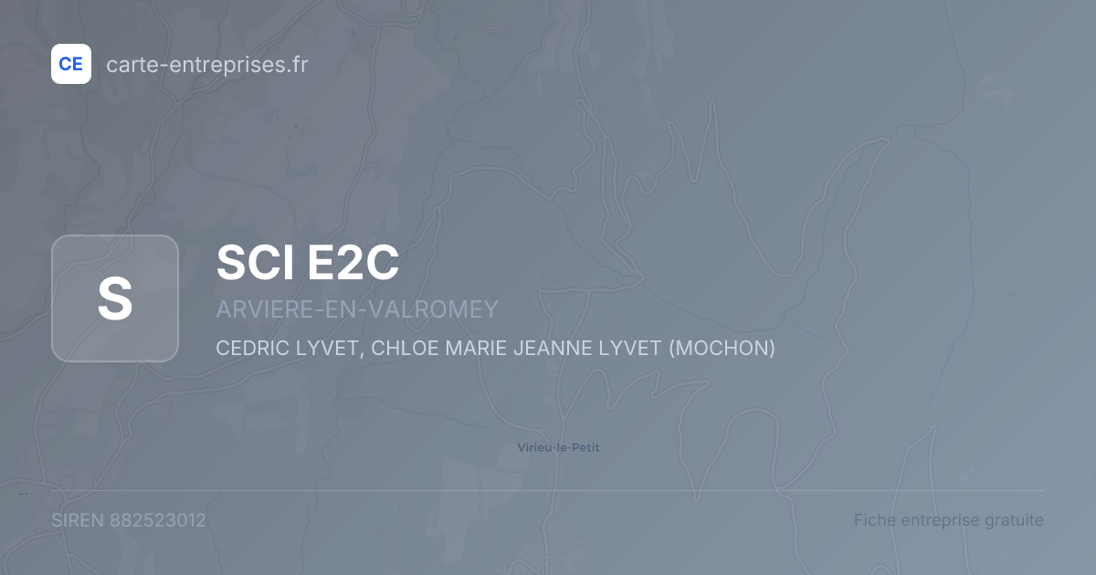 SCI E2C — 882523012 — fiche entreprise
