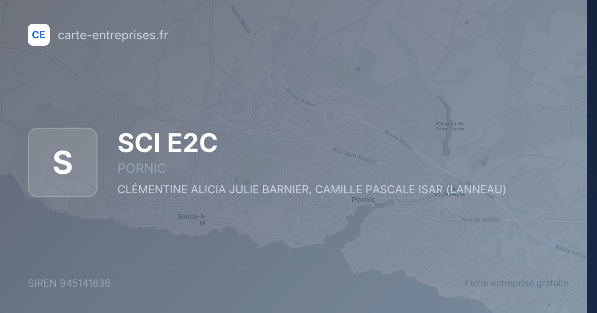 SCI E2C — 945141836 — fiche entreprise