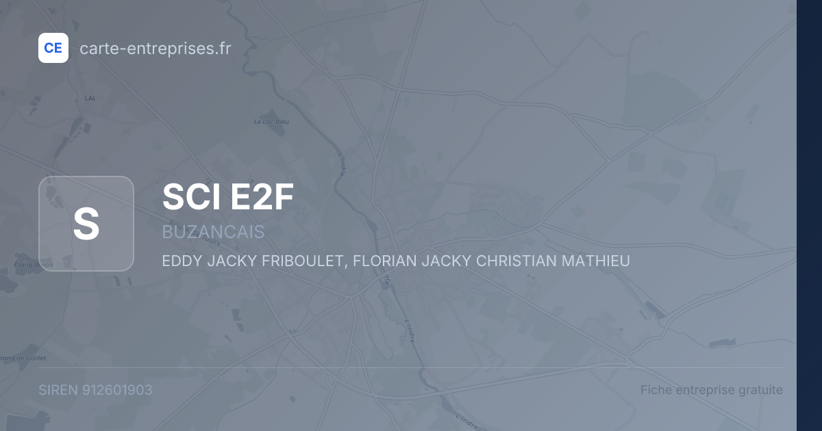 SCI E2F — 912601903 — fiche entreprise