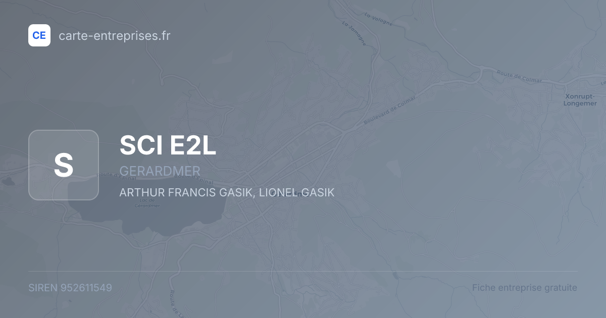 SCI E2L — 952611549 — fiche entreprise