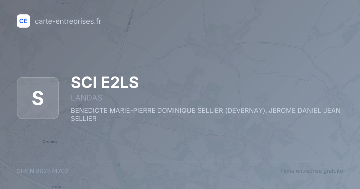 SCI E2LS — 802374702 — fiche entreprise