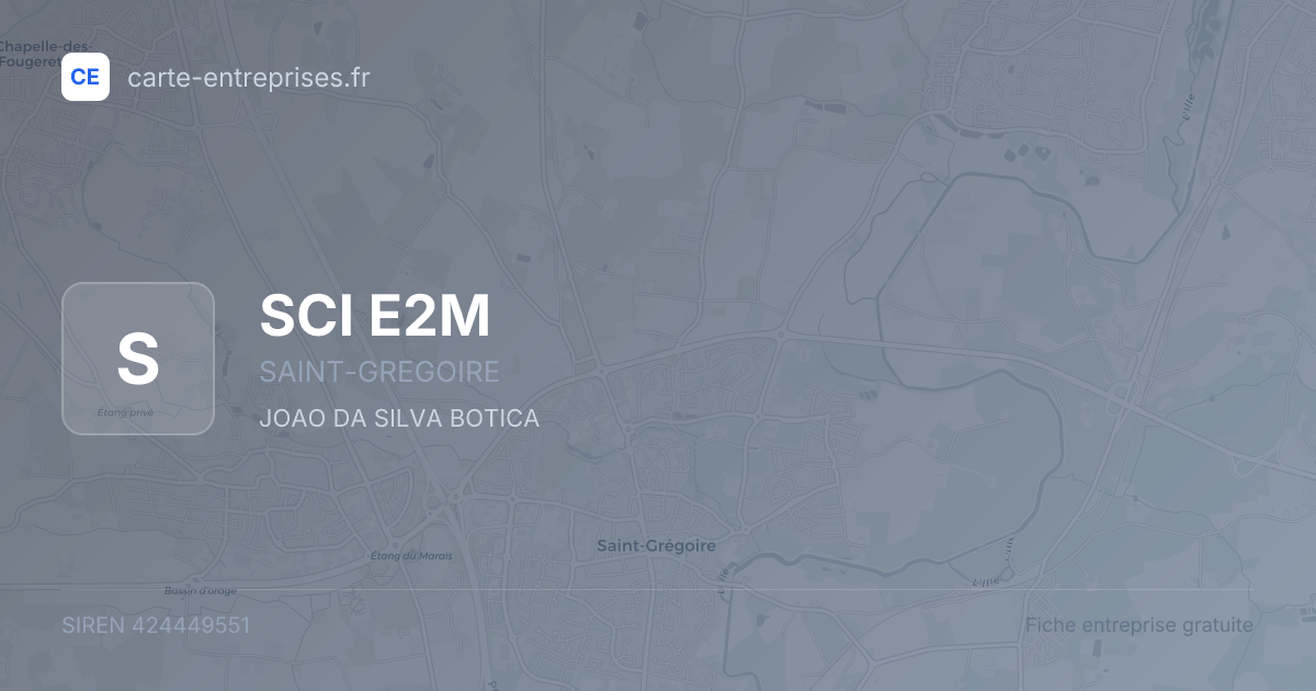 SCI E2M — 424449551 — fiche entreprise