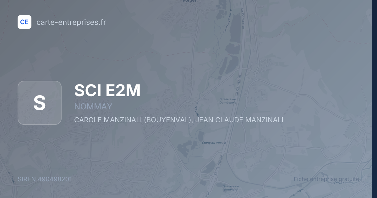 SCI E2M — 490498201 — fiche entreprise