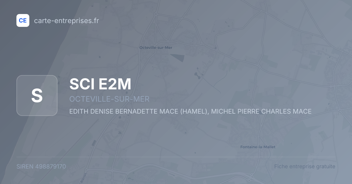 SCI E2M — 498879170 — fiche entreprise