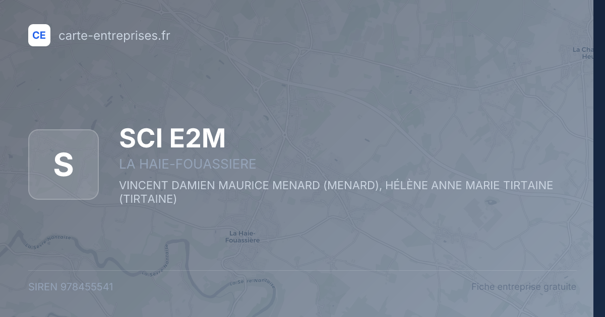 SCI E2M — 978455541 — fiche entreprise